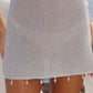 ARIYA SLEEVELESS MINI DRESS - SILVER METALLIC