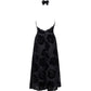 STARS ALIGN MIDI DRESS - BURNT NOIR ROSE