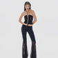 Gathered Heart Top - Black