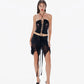 Gathered Heart Top - Black