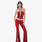 Gathered Heart Top - Red
