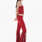 Gathered Heart Top - Red