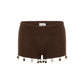 BAILEE MINI KNIT SHORTS - COCOA