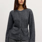 BEATRICE CARDIGAN - DARK HEATHER GREY