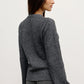 BEATRICE CARDIGAN - DARK HEATHER GREY