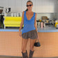 Reina Reversible Top - Blue