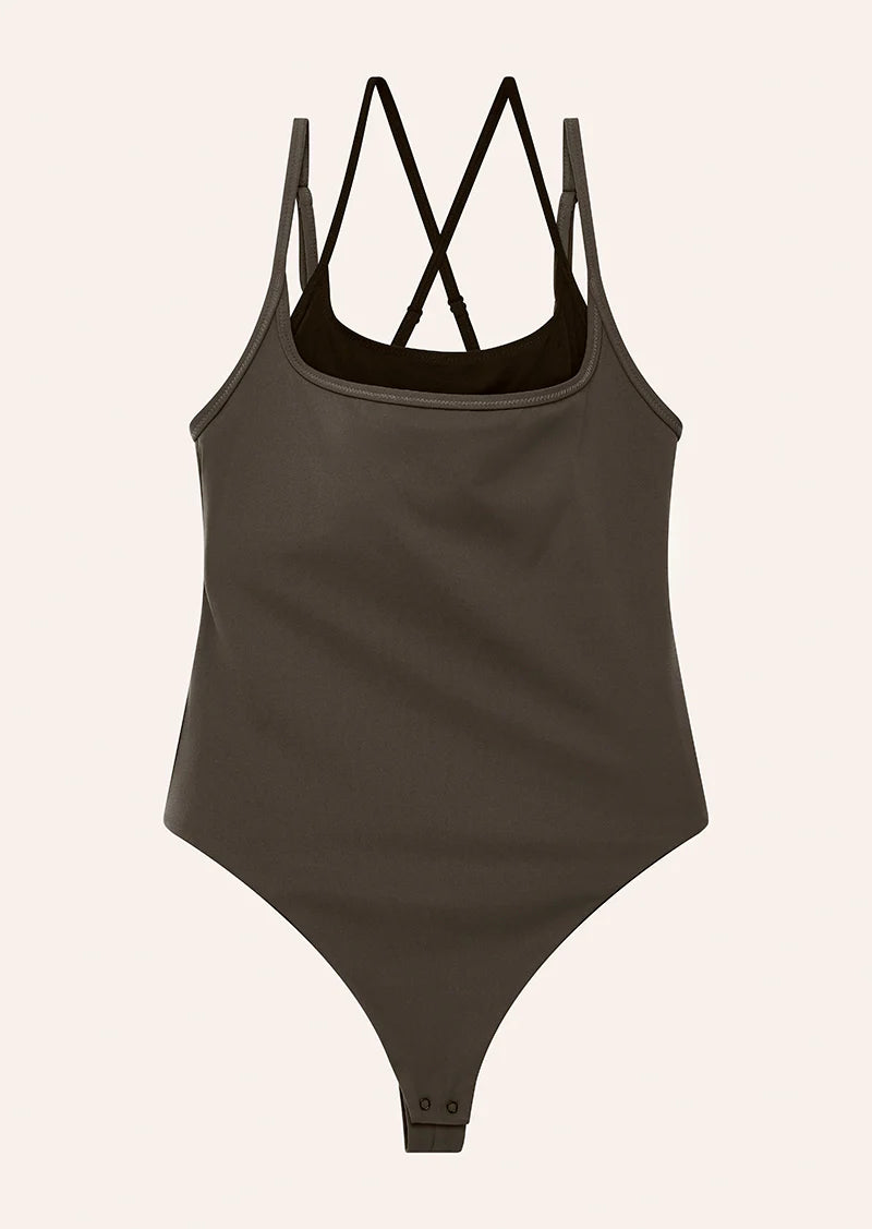 Distortion Bodysuit - Tarmac