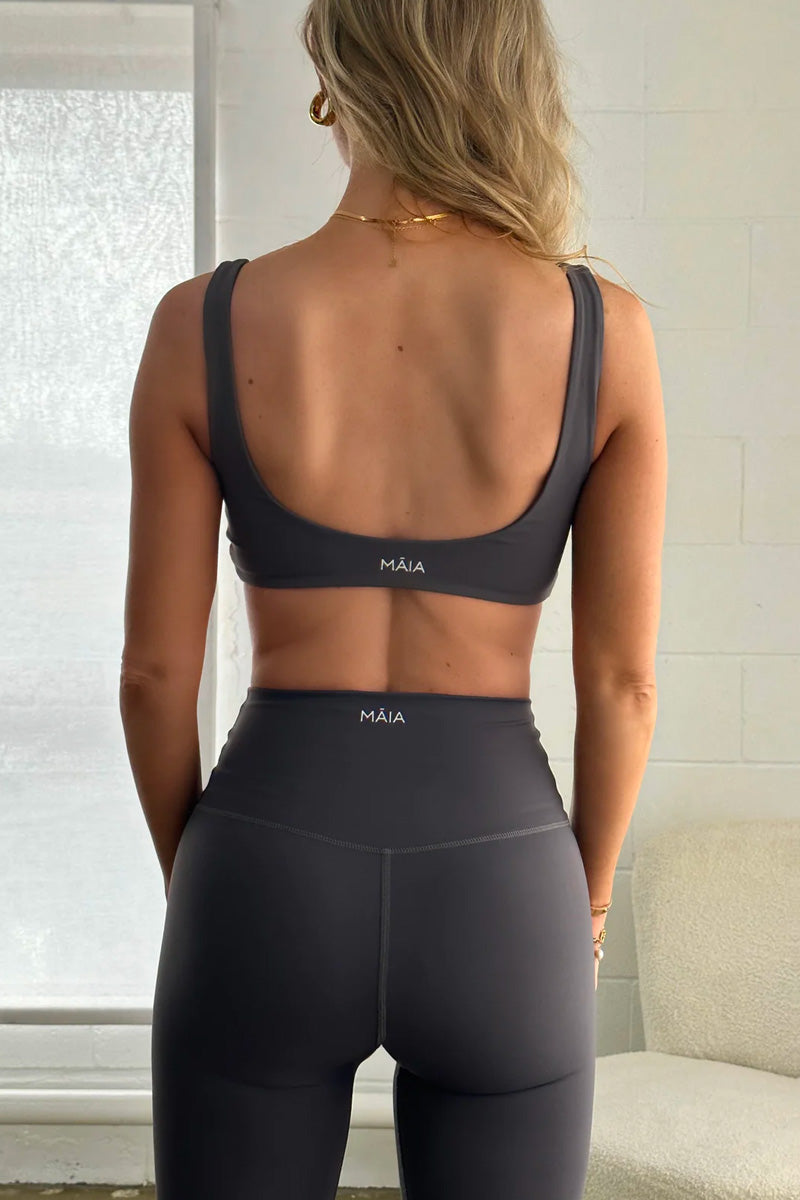 Bow and Arrow Ari Contour Crop Charcoal