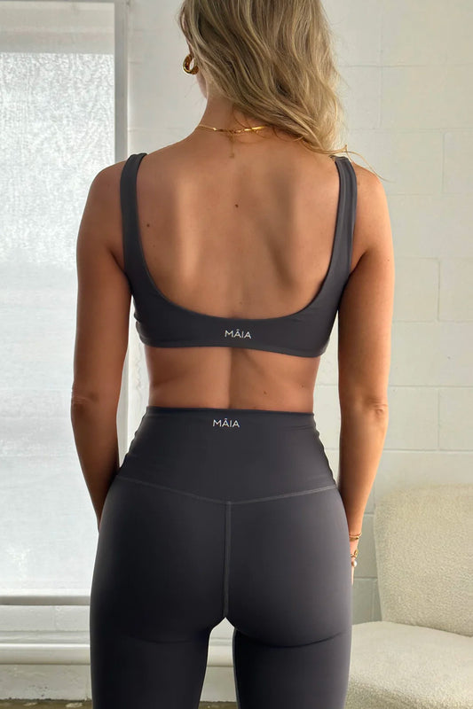 Bow and Arrow Ari Contour Crop Charcoal