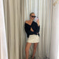 Holly Skort Natural - Frayed
