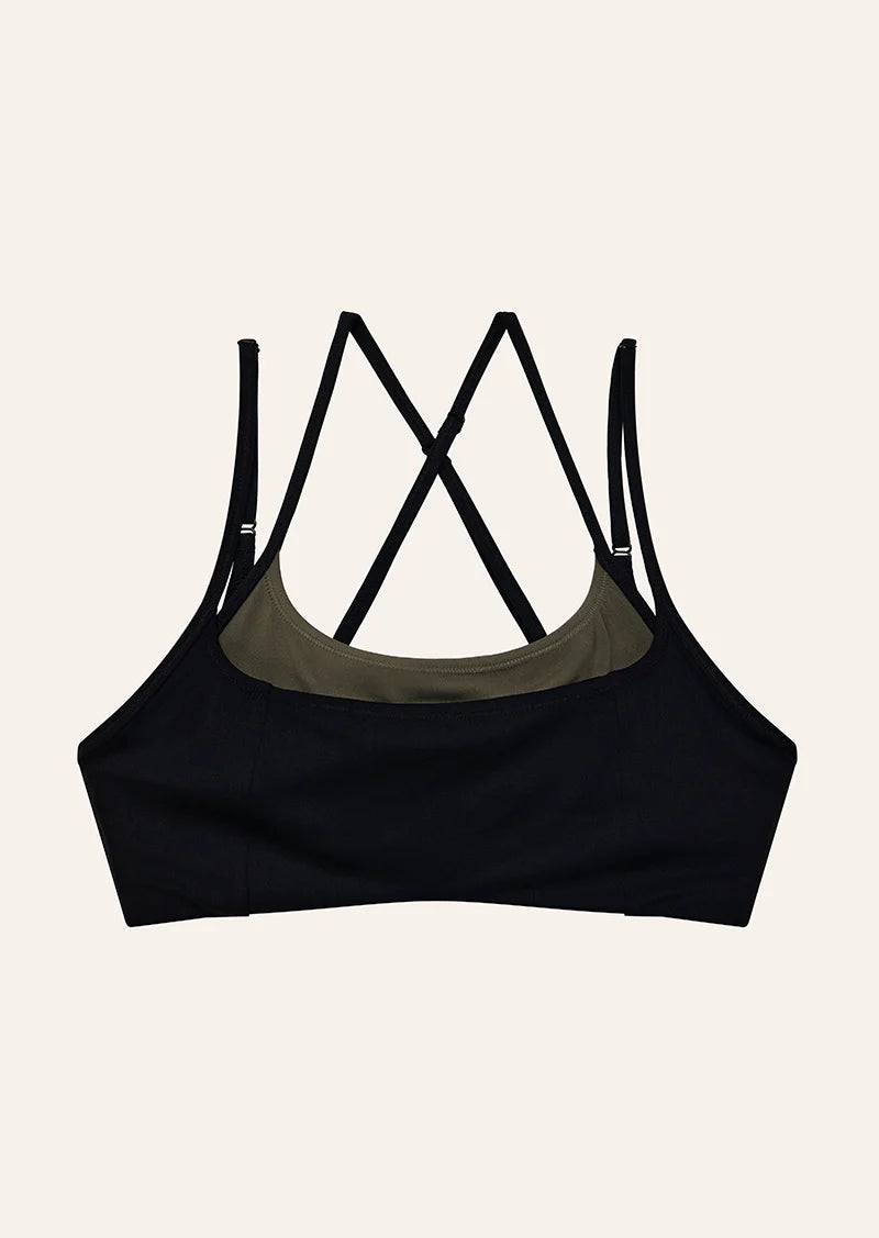 Distortion Sports Bra - Black