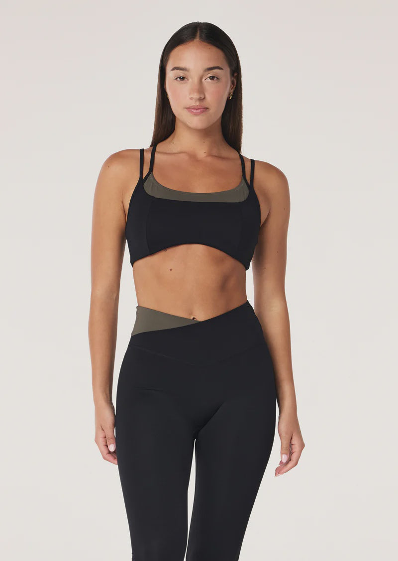 Distortion Sports Bra - Black