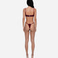Corset Bikini Top - Wine Red