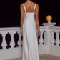 ESME HIGH SPLIT MAXI DRESS - PEARL