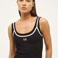 Forward Crop Tank - Black