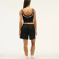 Forward Crop Tank - Black