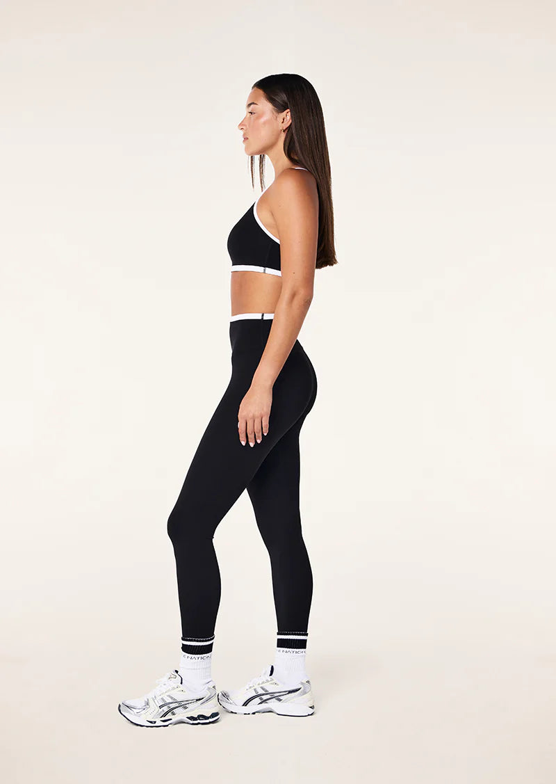 Vita Full Length Legging - Black/Optic White