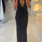 Lexie Maxi Dress - Black Polka