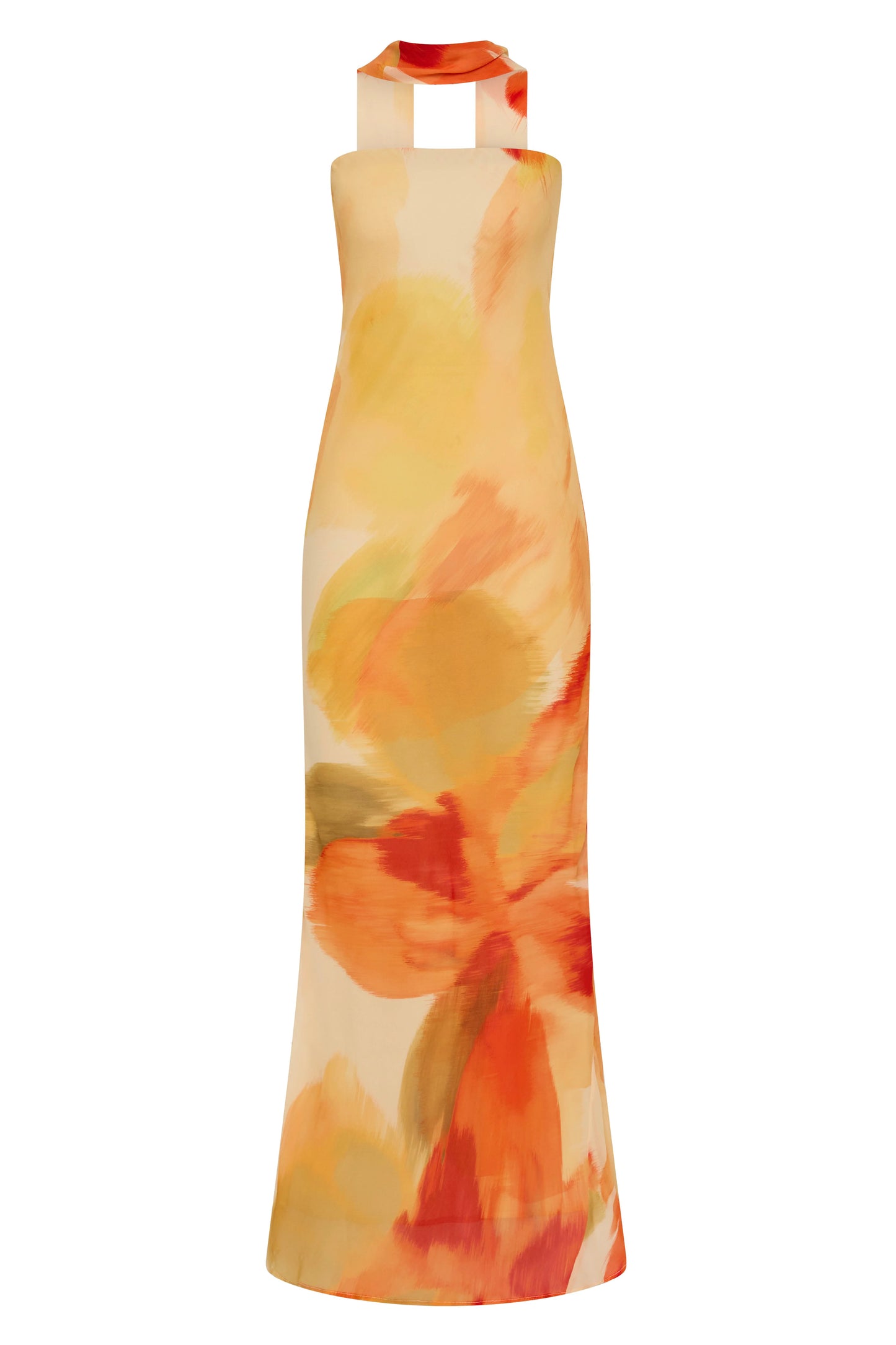 Abbie Strapless Maxi Dress - Marigold