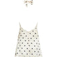 STARS ALIGN MINI DRESS - CREAM POLKA
