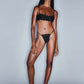 Corset Bikini Top - Black