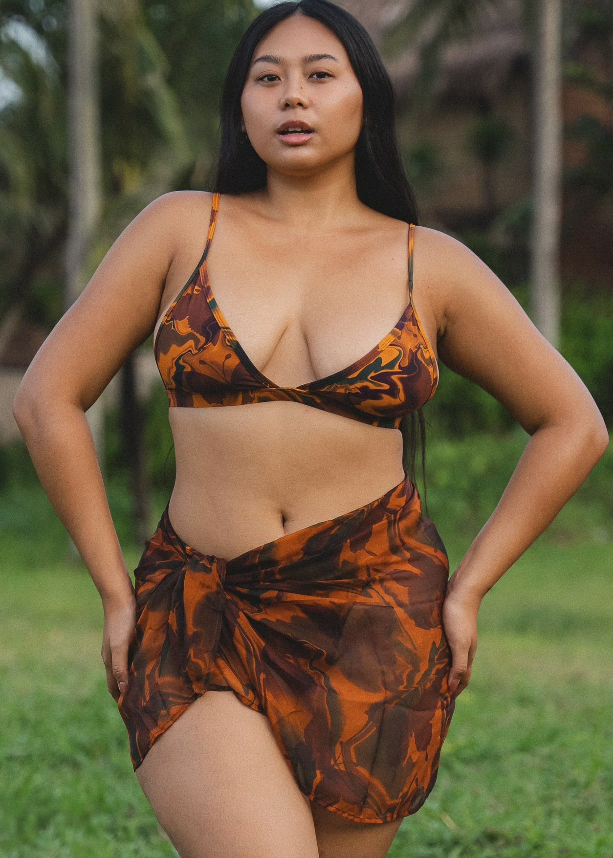 Mini Sarong Wrap Silk - Hawaii