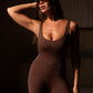 Open Back Bodysuit - Brown