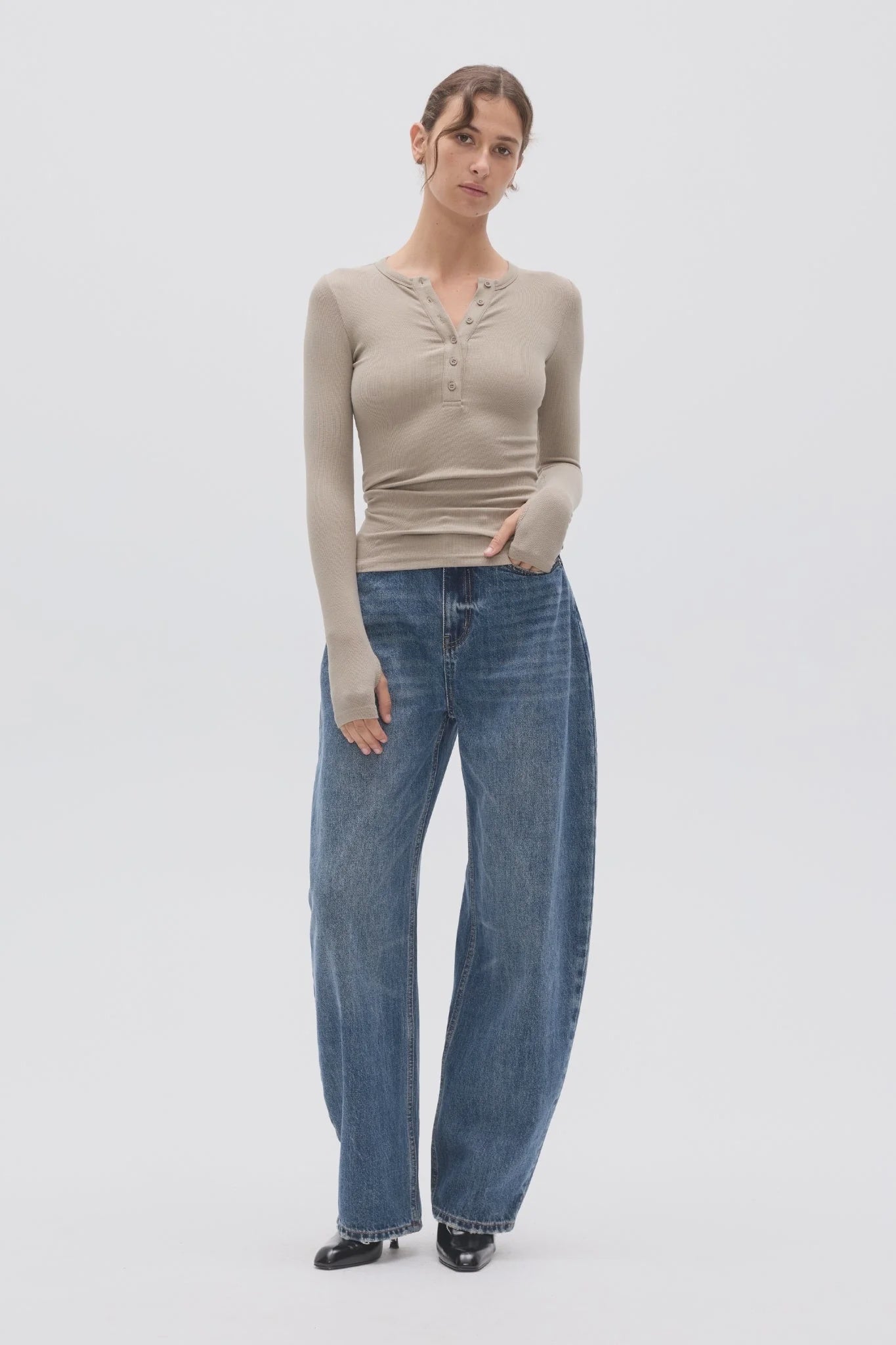 Piper Henley Top - Sage