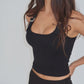 Esperanza Buckle Tank Top - Black