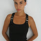 Esperanza Buckle Tank Top - Black