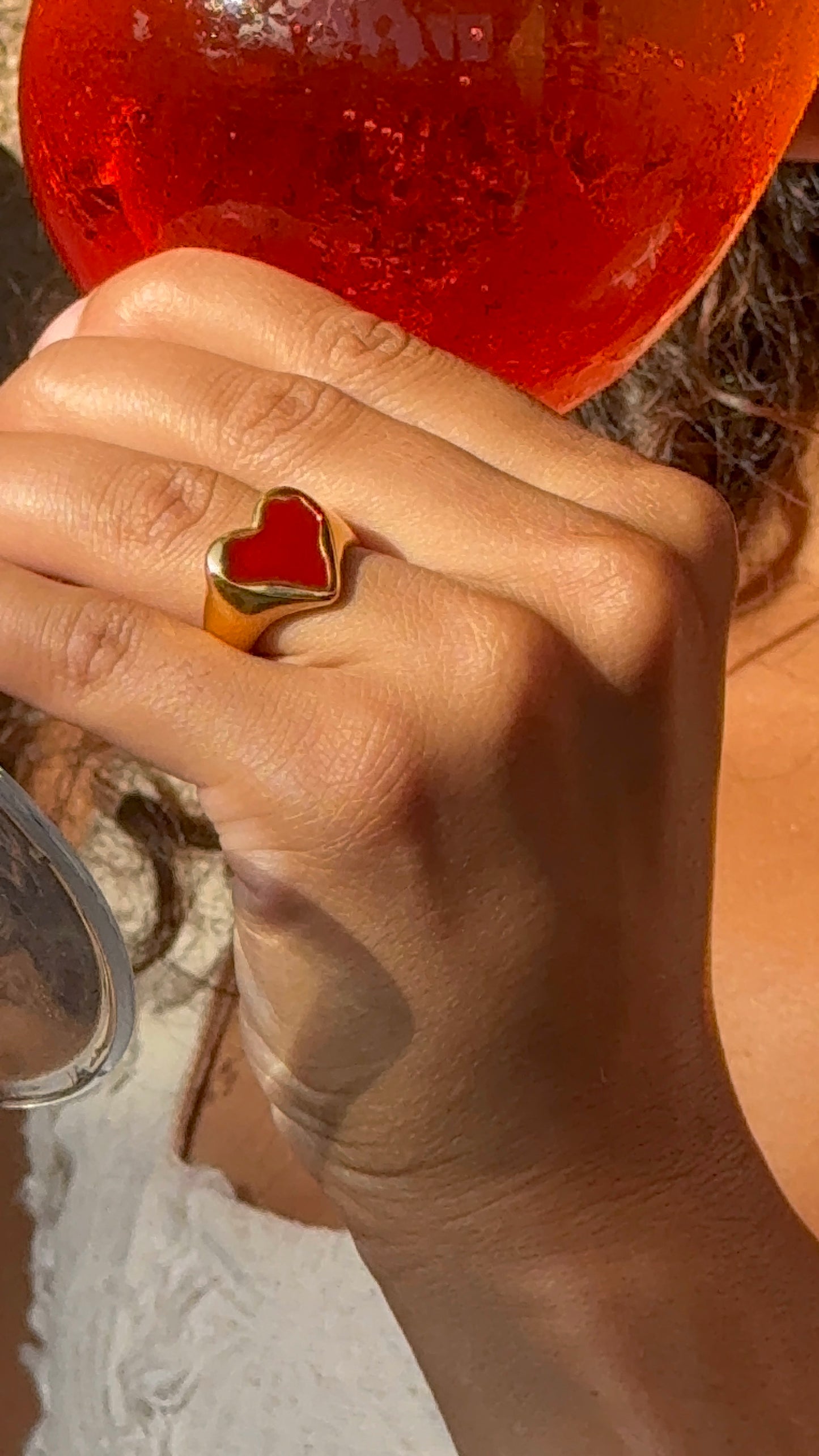 Cherry Heart Ring