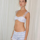 Blue Textured Short