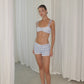Blue Textured Short