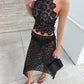 Trophy Midi Skirt - Noir