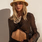 ANJA SILK WRAP TOP / BLACK