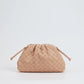 AMANI WOVEN LEATHER POUCH  - BEIGE
