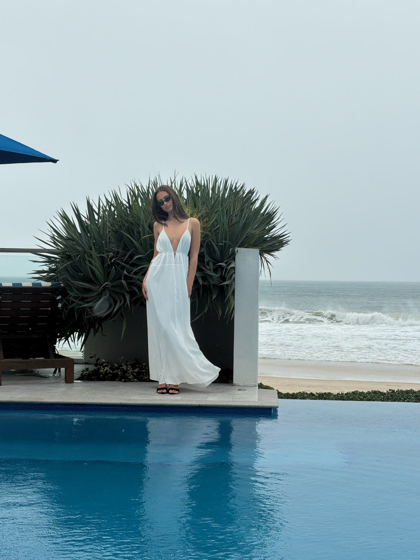 Aster Maxi Dress - White