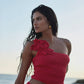 Lily Crochet Top - Red