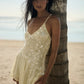 Cleo Sequin Mini Dress - Pastel Yellow