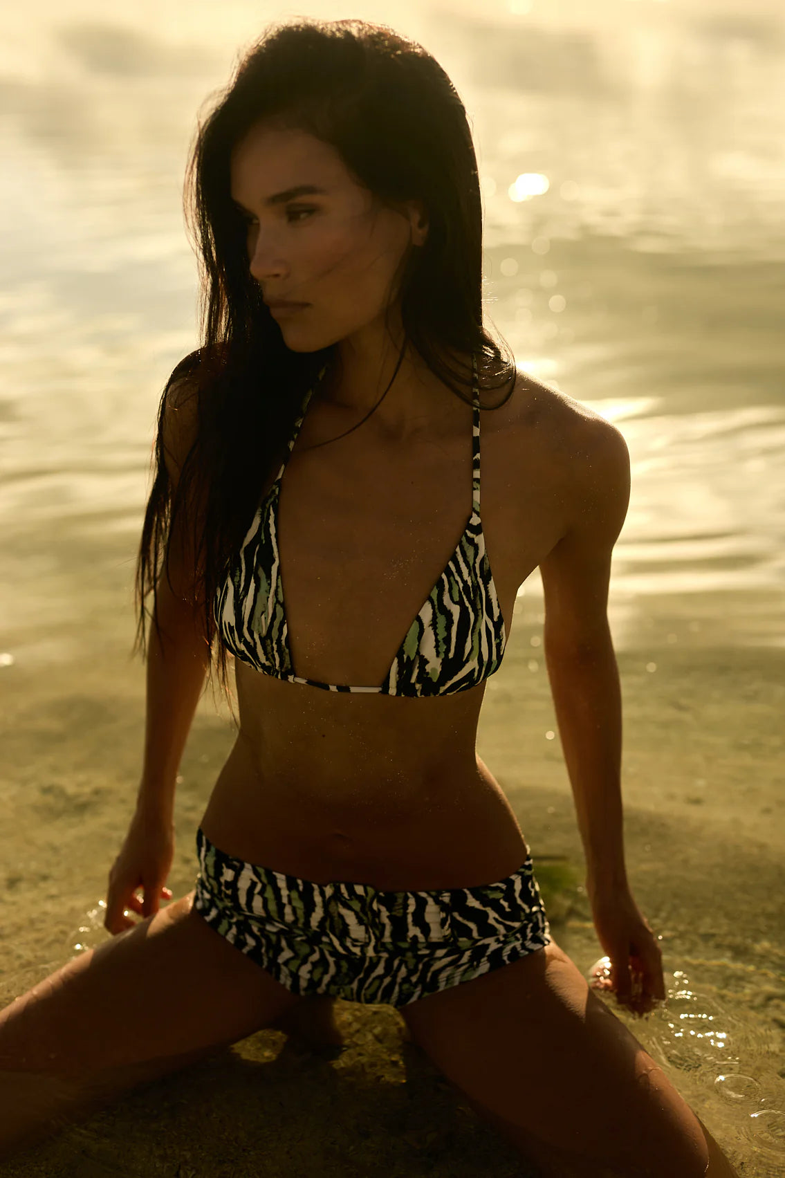Coco Triangle Top - Zebra