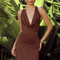 IVY COWL RACERBACK MAXI DRESS - MOCHA