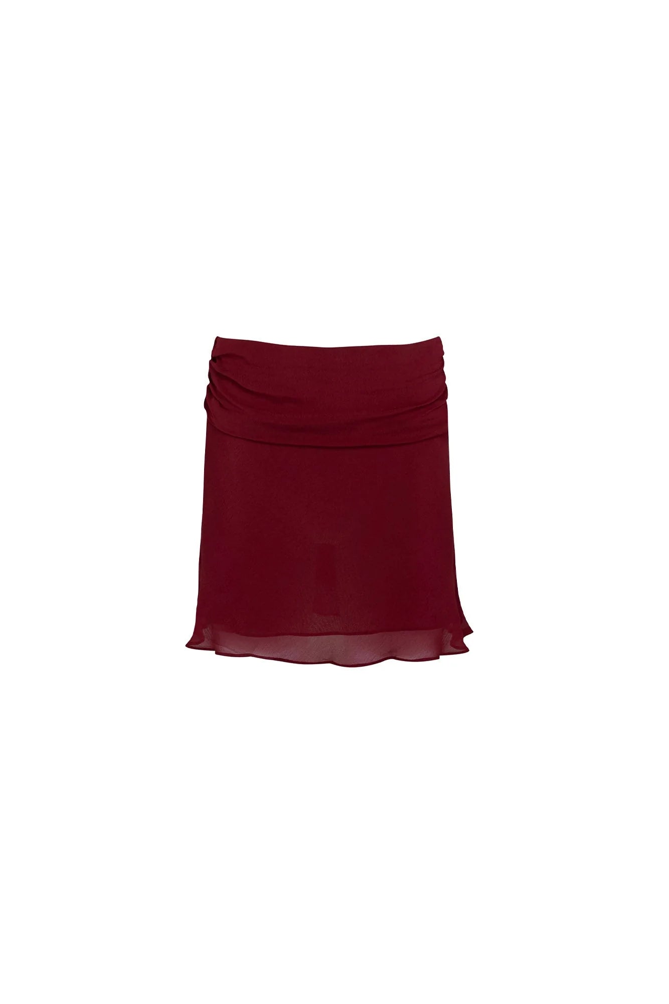 Lucia Mini Skirt - Merlot