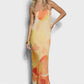 Abbie Strapless Maxi Dress - Marigold