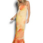 Abbie Strapless Maxi Dress - Marigold