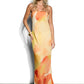 Abbie Strapless Maxi Dress - Marigold