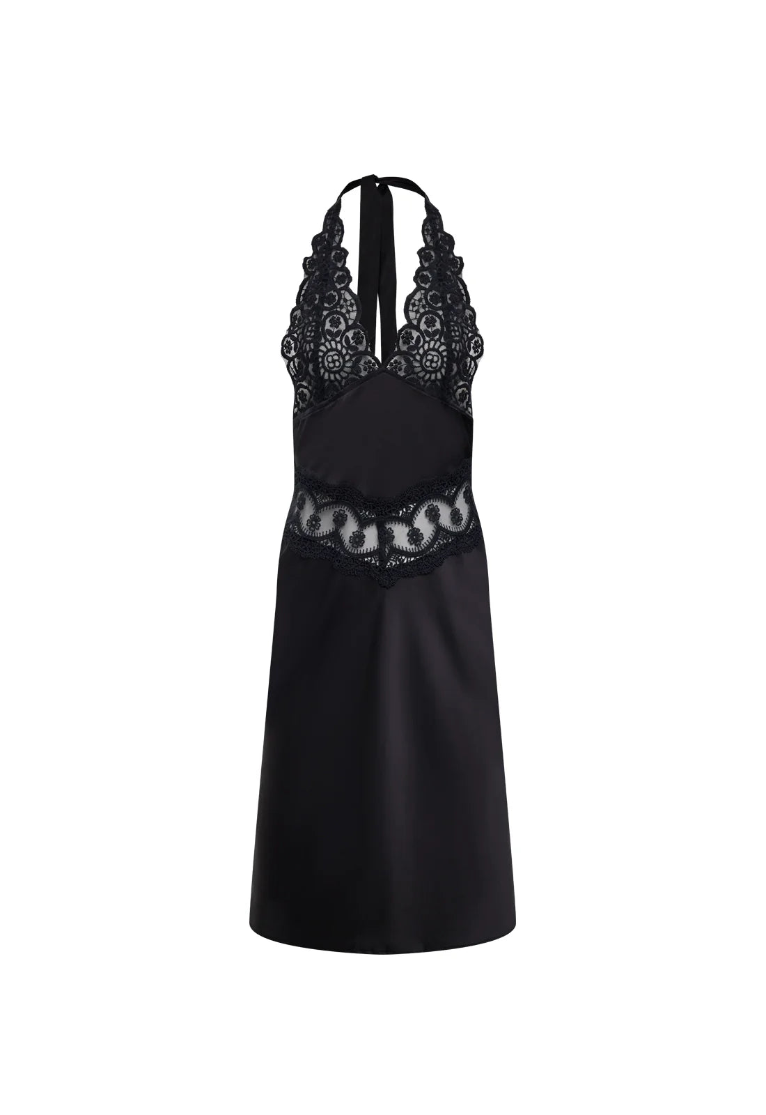 SOLANA MIDI DRESS - ONYX