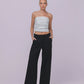 Jane Bustier Noir Stripe