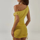 KELSA ONE SHOULDER MINI DRESS - MANGO