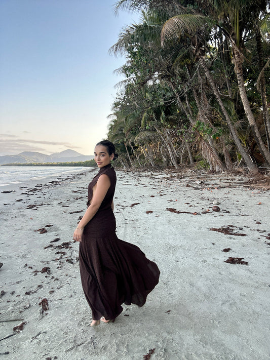 Chocolate Larissa gown