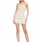 Club Lioness Mini Dress - Cream Stripe